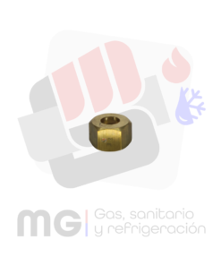 tuerca de bronce para ramal de 3-8